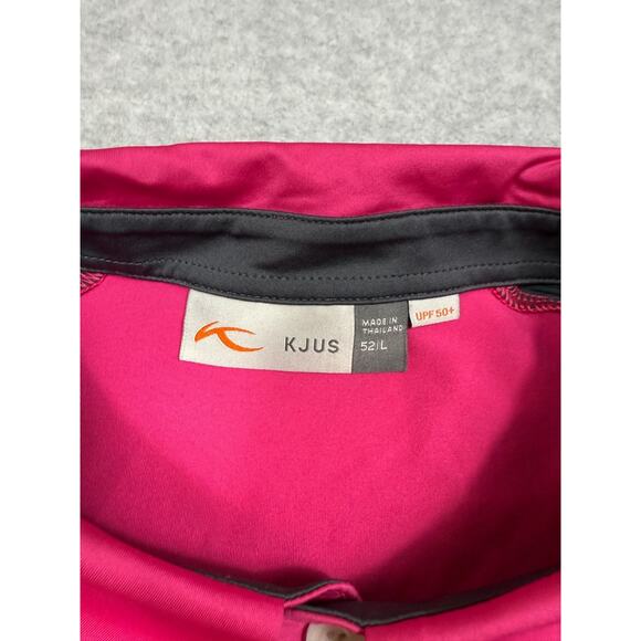Kjus Mens Size 52 / L Gray Pink Superload Polo Shirt Short Sleeves - Picture 3 of 7